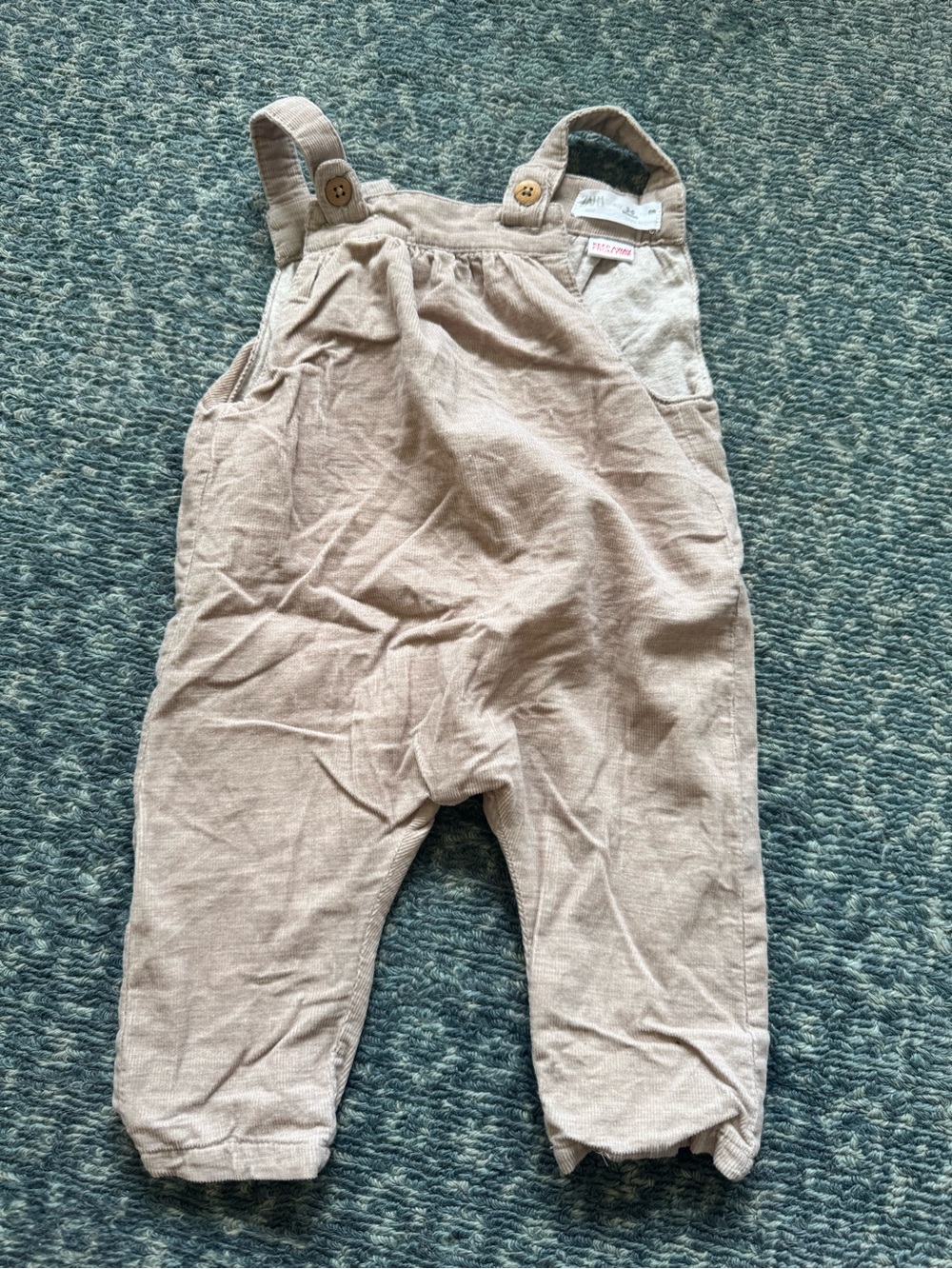 Zara 3-6M Corduroy Overalls